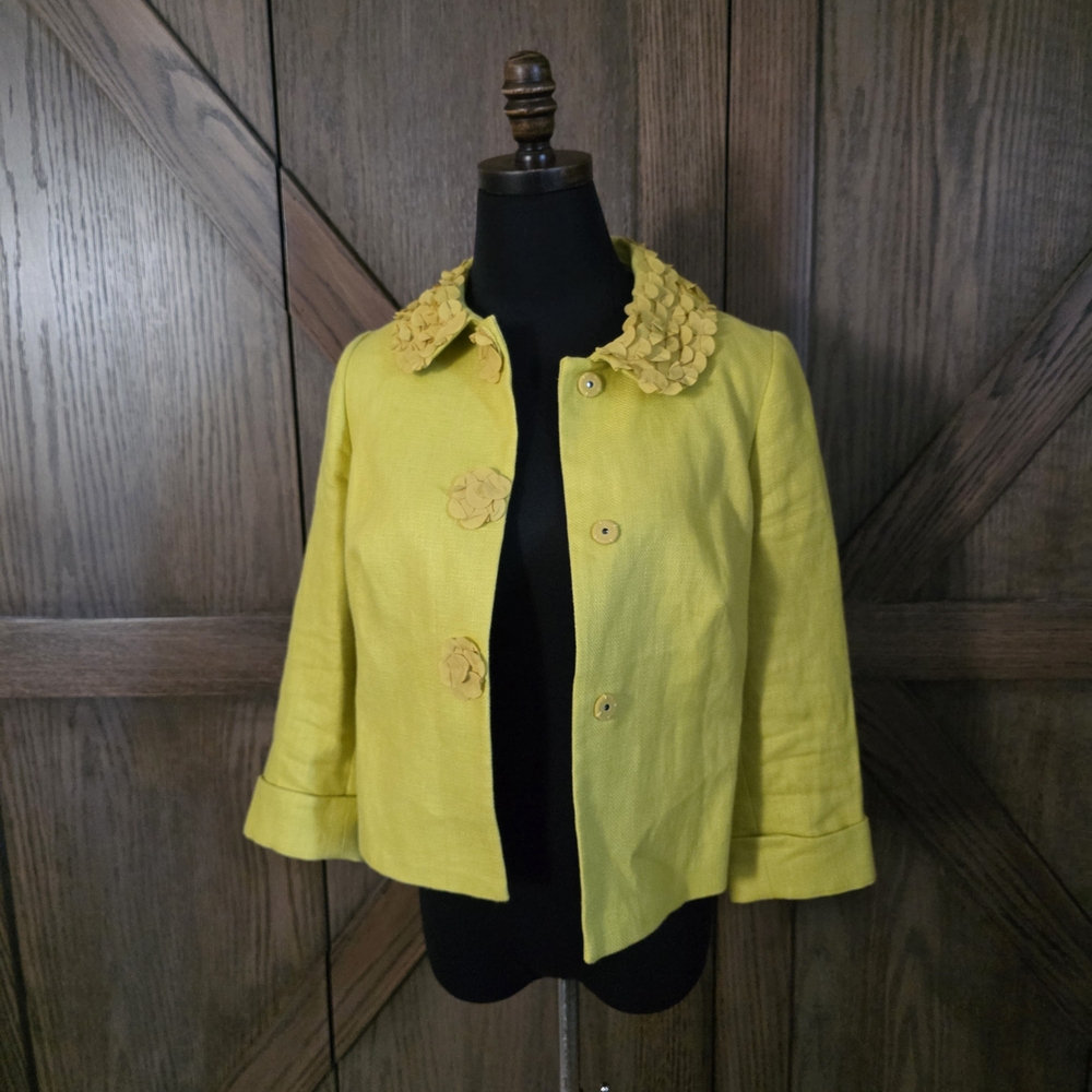 Boden Jacket with Floral Collar
